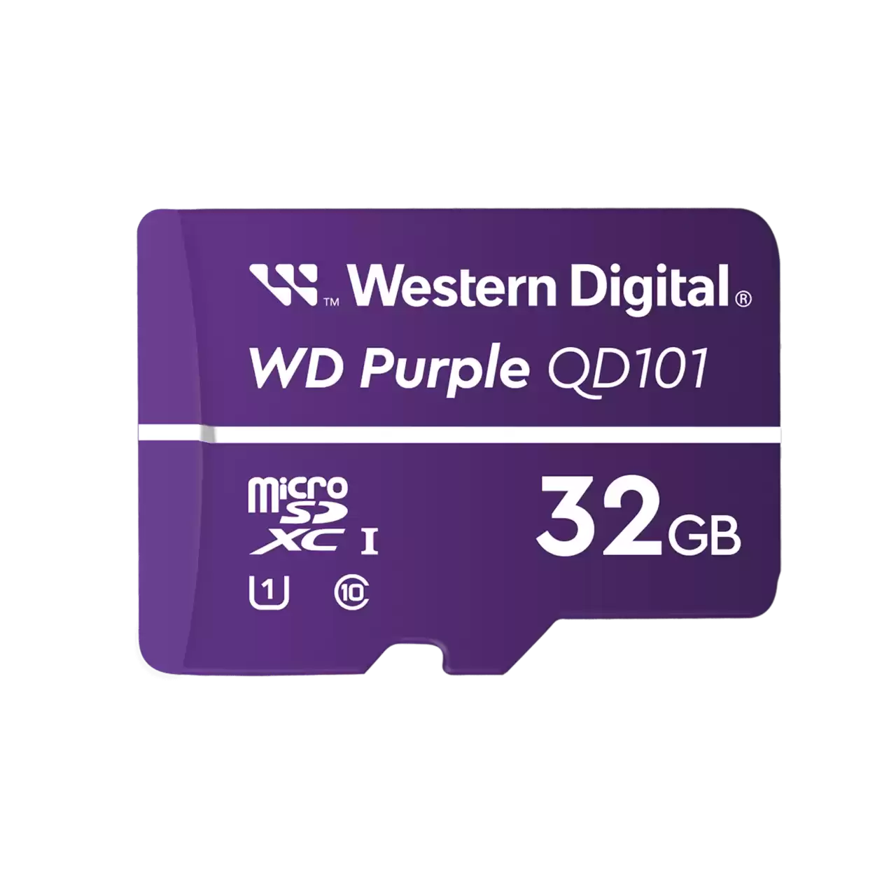 Memoria Wd Purple Sc Qd101 Micro Sdhc 32gb Videovigilancia 24/7 Clase 10 U1 Lect 50mb/s Esc 40mb/s Wdd032g1p0c