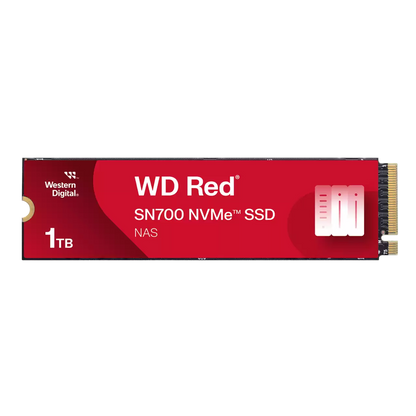 Unidad De Estado Solido Ssd Interno Wd Red Sn700 1tb M.2 2280 Nvme Pcie Gen3 X4 Lect.3430mbs Escrit.3000mbs Nas Wds100t1r0c
