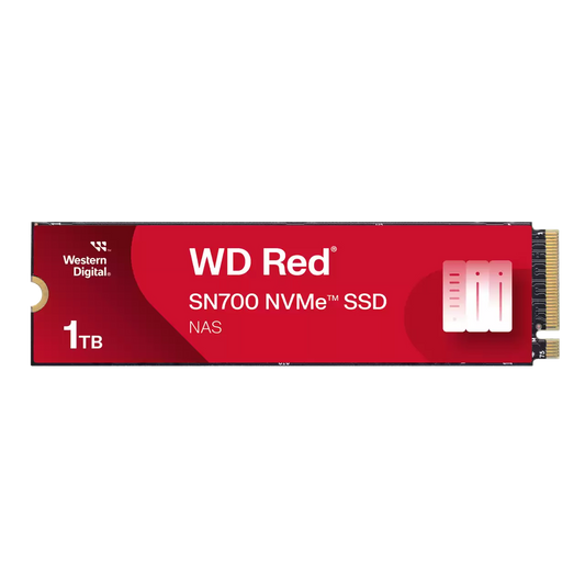 Unidad De Estado Solido Ssd Interno Wd Red Sn700 1tb M.2 2280 Nvme Pcie Gen3 X4 Lect.3430mbs Escrit.3000mbs Nas Wds100t1r0c