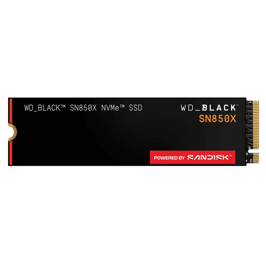 Unidad De Estado Solido Ssd Interno Wd Black Sn850x 1tb M.2 2280 Nvme Pcie Gen4 X4 Lect.7300mb/s Escrit.6300mb/s Tbw 600 Wds100t2x0e