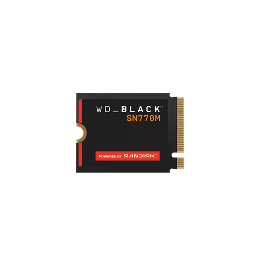 Unidad De Estado Solido Ssd Interno Wd Black Sn770m 1tb M.2 2230 Nvme Pcie Gen4 Lect.5150mb/s Escrit.4900mb/s Tbw 600 Wds100t3x0g