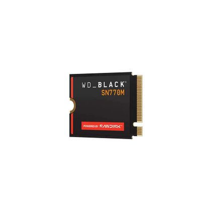 Unidad De Estado Solido Ssd Interno Wd Black Sn770m 1tb M.2 2230 Nvme Pcie Gen4 Lect.5150mb/s Escrit.4900mb/s Tbw 600 Wds100t3x0g