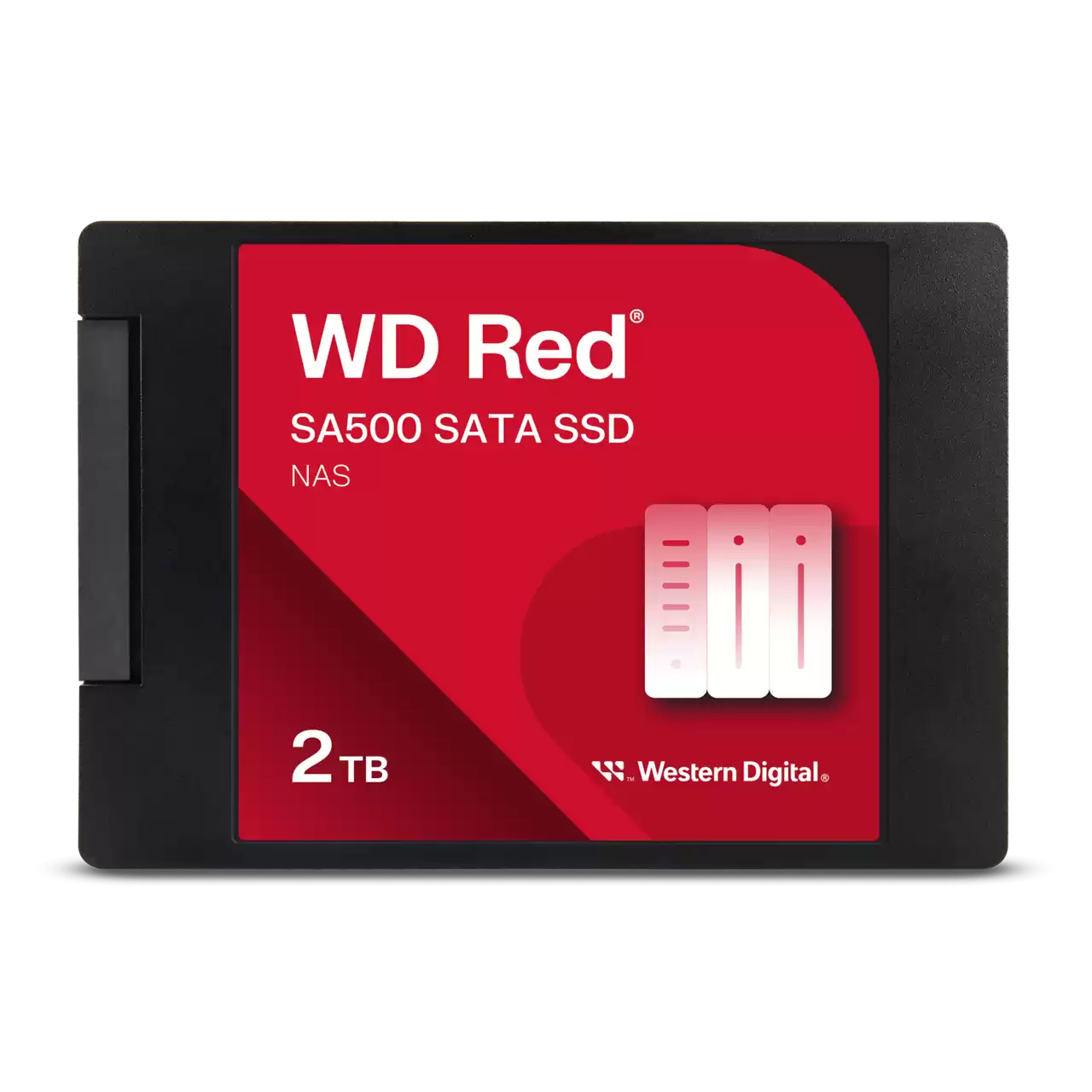 Unidad De Estado Solido Ssd Interno Wd Red Sa500 2tb 2.5 Sata3 6gb/s Lect.560mbs Escrit 520mbs 7mm Nas Wds200t2r0a