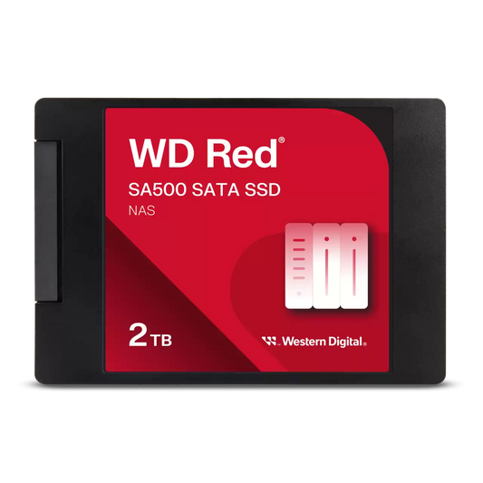Unidad De Estado Solido Ssd Interno Wd Red Sa500 2tb 2.5 Sata3 6gb/s Lect.560mbs Escrit 520mbs 7mm Nas Wds200t2r0a