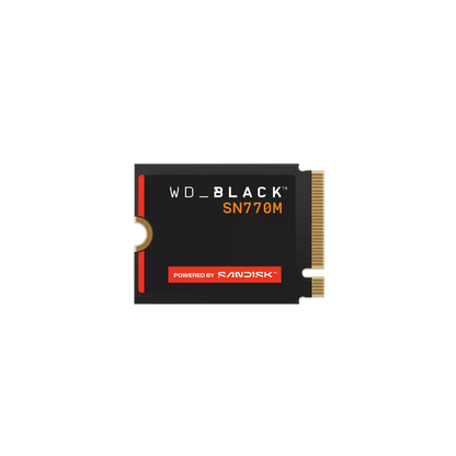 Unidad De Estado Solido Ssd Interno Wd Black Sn770m 2tb M.2 2230 Nvme Pcie Gen4 X4 Lect.5150mb/s Escrit.4850mb/s Tbw 1200 Wds200t3x0g-00chy0