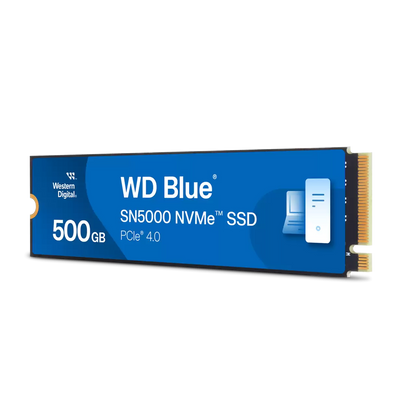 Unidad De Estado Solido Ssd Interno Wd Blue Sn5000 500gb M.2 2280 Nvme Pcie Gen4 X4 Lect.5000mbs Escrit.4000mbs Tbw300 Pc Laptop Minipc Wds500g4b0e-00cnz0