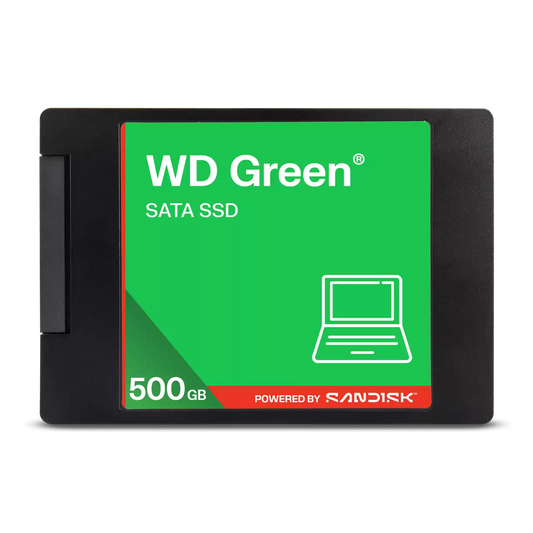 Unidad De Estado Solido Ssd Interno Wd Green 500gb 2.5 Sata3 6gb/s Lect.545mbs 7mm Laptop Mini Pc Wds500g5g0a-00cpt0