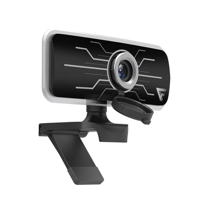 Webcam Game Factor Wg400, Led, Full Hd, 30fps, MicrÓfono, TapÓn, Negra.