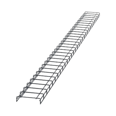 Charola Para Canalización Wyr-grid® Tipo Malla, Con Pintura Electrostática En Color Negro, 8 In (203.2 Mm) De Ancho, 53.1 Mm De Alto Y 3 M De Largo