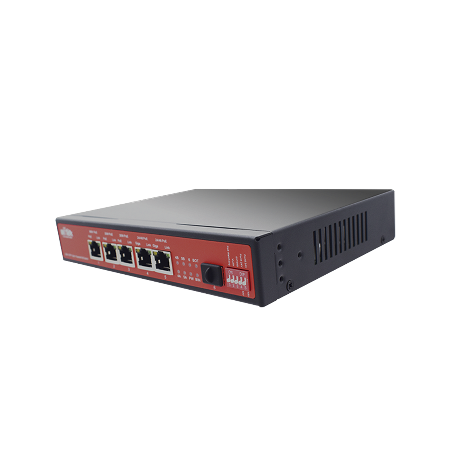 Controlador Solar de 15A con Switch PoE /  1 Puertos Gigabit PoE 802.3 bt / 2 Puertos PoE 802.3 af/at / 2 Puertos PoE Pasivo 24/48 Vcc / 1 Puerto SFP / No administrable