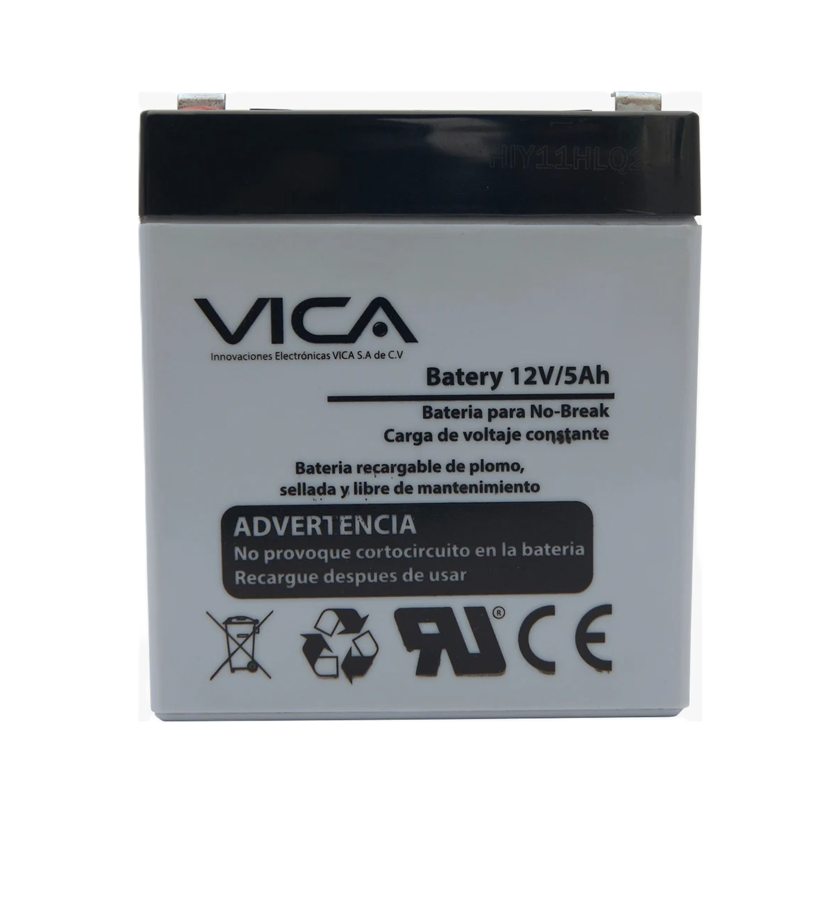 Bateria De Reemplazo Vica 12v 5ah, Generica Compatible Con El 80% De No Breaks De Otras Marcas, 1 AÑo De Garantia