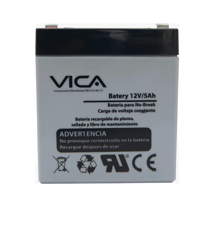 Bateria De Reemplazo Vica 12v 5ah, Generica Compatible Con El 80% De No Breaks De Otras Marcas, 1 AÑo De Garantia