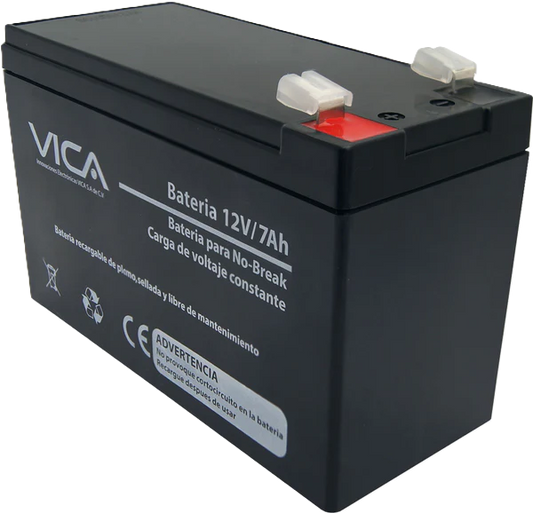 Bateria De Reemplazo Vica 12v 7ah, Generica Compatible Con El 80% De No Breaks De Otras Marcas, 1 AÑo De Garantia