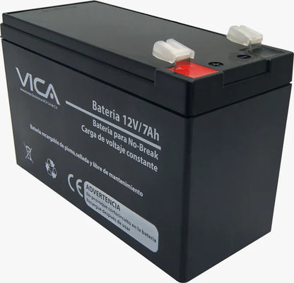 Bateria De Reemplazo Vica 12v 7ah, Generica Compatible Con El 80% De No Breaks De Otras Marcas, 1 AÑo De Garantia