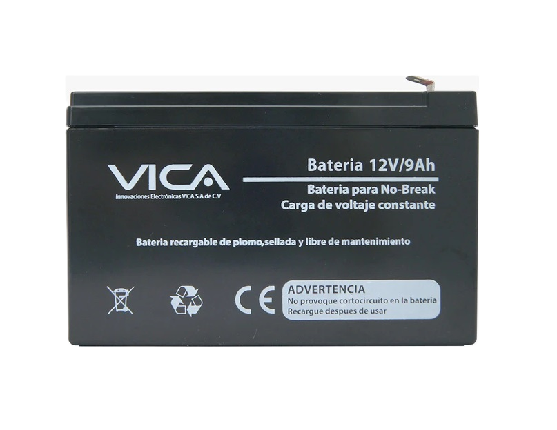 Bateria De Reemplazo Vica 12v 9ah, Generica Compatible Con El 80% De No Breaks De Otras Marcas, 1 AÑo De Garantia