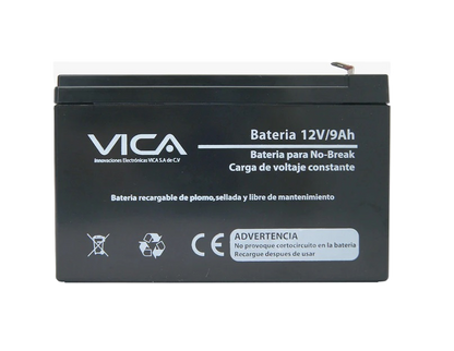 Bateria De Reemplazo Vica 12v 9ah, Generica Compatible Con El 80% De No Breaks De Otras Marcas, 1 AÑo De Garantia