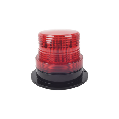 Burbuja Brillante de Larga Vida Útil, con 8 LEDs Color Rojo, Domo Rojo, 12Vcd