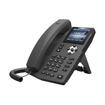 Teléfono Ip Empresarial Para 2 Lineas Sip Con Pantalla Lcd De 2.8 Pulgadas A Color, Puertos Gigabit Y Conferencia De 3 Vías, Poe