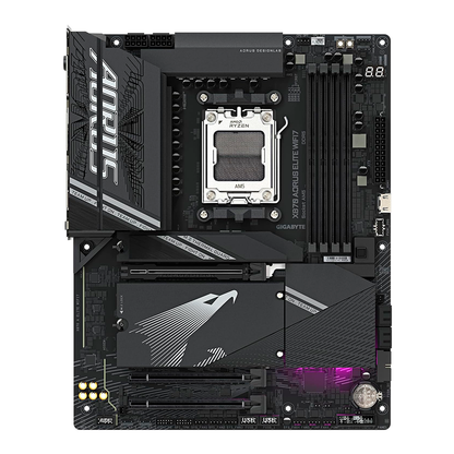 Tarjeta Madre Gigabyte X870 A Elite Wifi7 / Socket Am5 / Ddr5 8200 Mt/s / Wifi 7 / Bt 5.4 / Pcie X16 5.0 / M.2 / Atx / Gamer