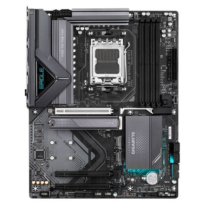 Tarjeta Madre Gigabyte X870 Eagle Wifi7 / Socket Am5 / Ddr5 8200 Mt/s / Wifi 7 / Bt 5.4 / Pcie X16 5.0 / M.2 / Atx / Gamer