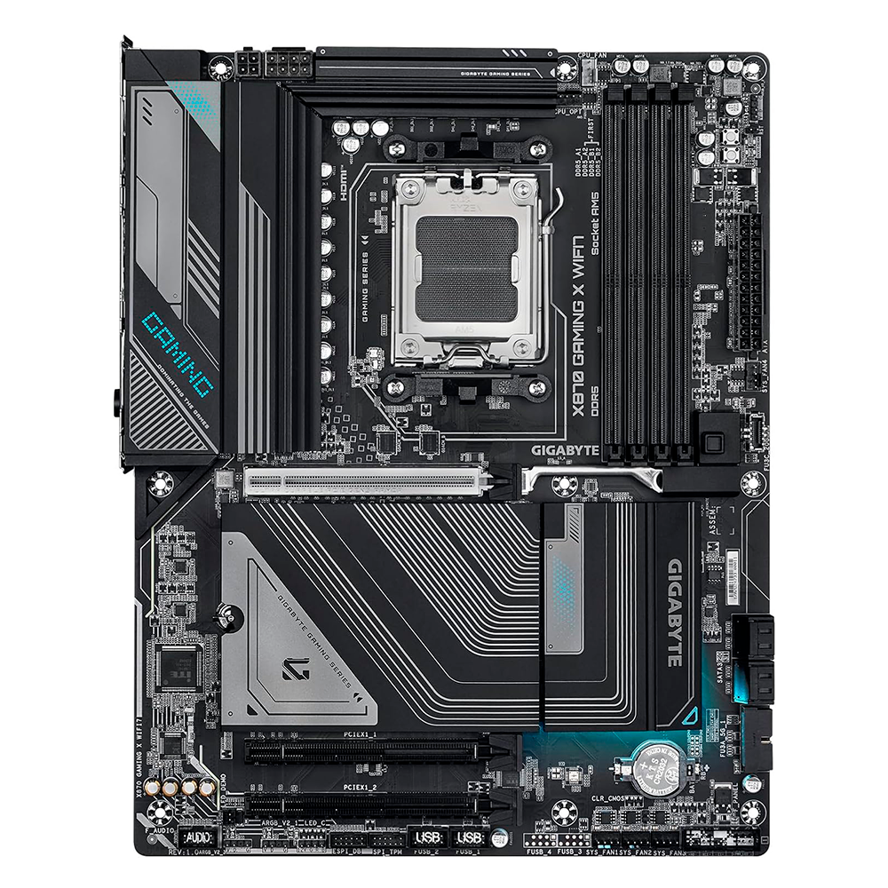 Tarjeta Madre Gigabyte X870 Gaming X Wifi7 / Amd X870 / Socket Am5 / Ddr5 4x 8200 Mt/s / Wifi7 / Bt 5.4 / Atx / Gaming