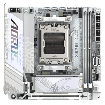 Tarjeta Madre Gigabyte X870i Aorus Pro Ice / Socket Amd Am5 / Ddr5 / Wifi 7 / Mini Itx / Gamer