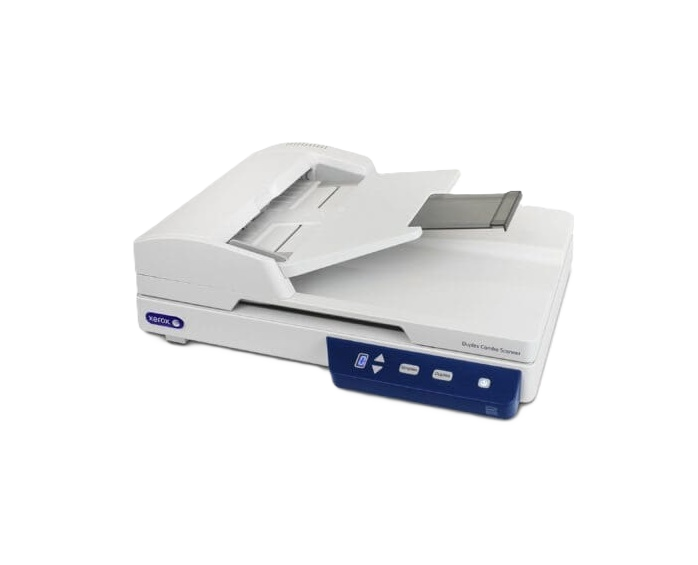 Escaner Xerox Duplex Combo, 0dxt/1517/100n03448 30ppm, Blanco/azul, Adf, Led, Cis Dual, Usb, A4, Visioneer Onetouch