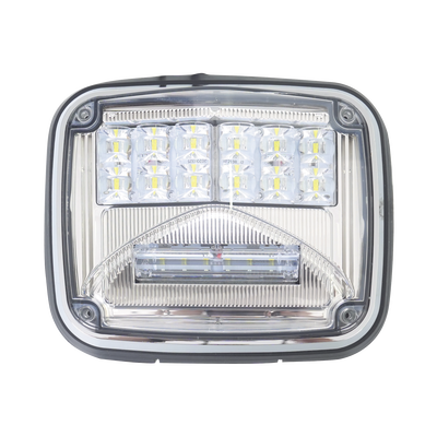 Luz De Advertencia De 8 X 6", Color Claro, Con Luz De Trabajo Clara, Ideal Para Ambulancias