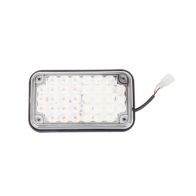 Luz De Advertencia De 6x4", Bicolor Rojo/claro, Ideal Para Ambulancias