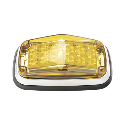 Luz De Advertencia 8 X 4", Color Ámbar, Ip67, Sae,  Ideal Para Ambulancias