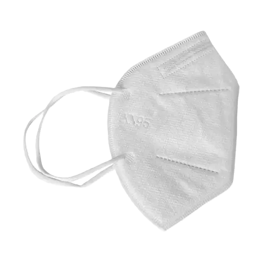 Cubre Bocas Kn95 Blanco Con 50 Pzas, 5 Paquetes Con 10 Pzas C/u