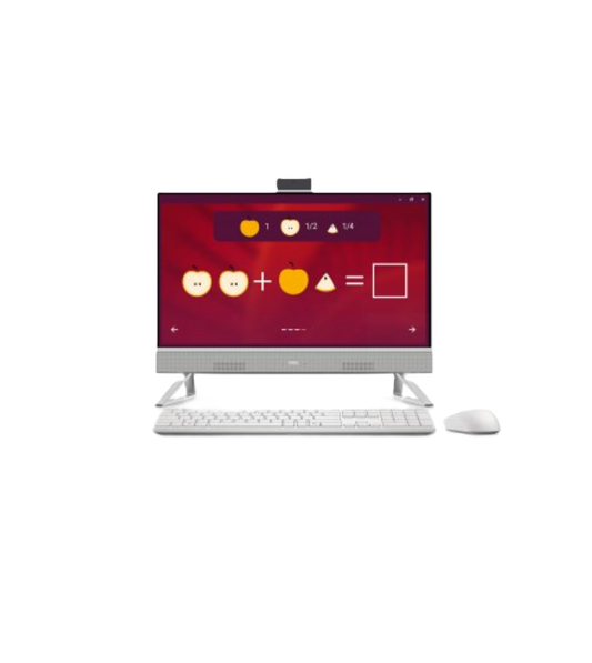 Todo En Uno Aio Dell 24 Ec24250 | Intel Core I5-1340u | 16gb (2x8gb) , 512gb Ssd | 23.8 Pulgadas Fhd Touch | Win 11 Home | Hdmi, Rj45  | White | 1 Year Carry-in Service Sns-la | Y8ppm