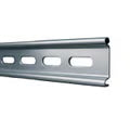Riel Din Estándar De 35 Mm Ranurado. 1 Metro De Longitud. Fabricado En Acero.