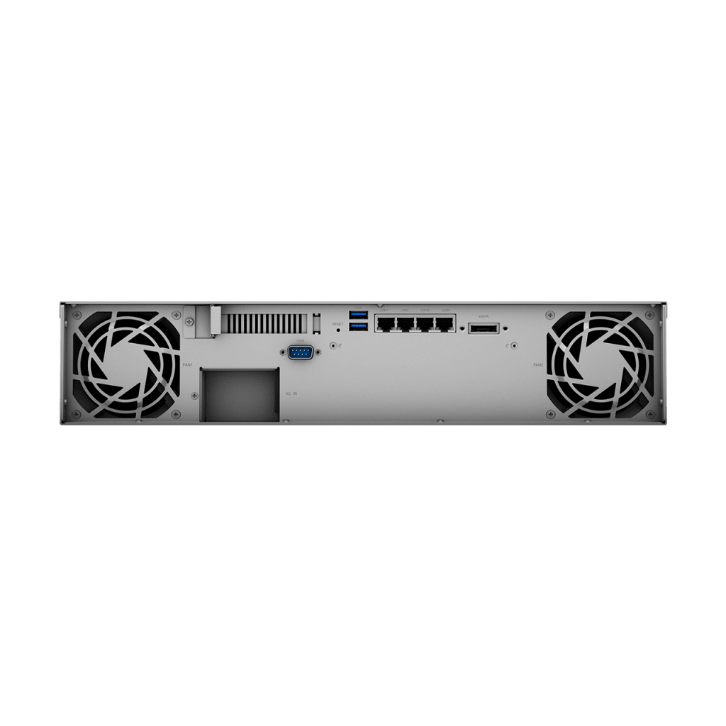Nas Synology Rs1221 /8 Bahias Expan Hasta 12 Con Unidad De Expansin/rack 2u/nucleo Cuadruple 2.2ghz/ Amd Ryzen V1500b /4gb Ddr4 Ampliabe A 32gb/lan Gigabit X4/usb 3.2 X2/ Hot-swap/hasta 128 Tb