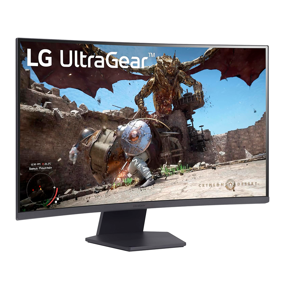 Monitor Lg Ultragear 32gs60qc Gamer Curvo Qhd 31.5,panel Va, 2560x1440, 180hz, Tr 1ms, Curvatura 1000r, Hdr10, Amd Freesync, Aspecto 16:09, Contraste 3000:1, Displayport, Hdmi, Montaje 100x100