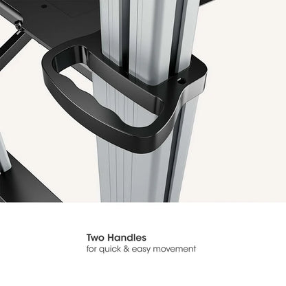 Soportes/manhattan/462563/soporte De Aluminio Ajustable En Altura Para Tv Multimedia, De 60» A 100