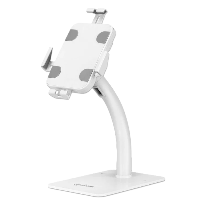 Soporte Tableta De Escritorio/ Manhattan/ 406352/ 7.9 A 11, Antirrobo, Blanco
