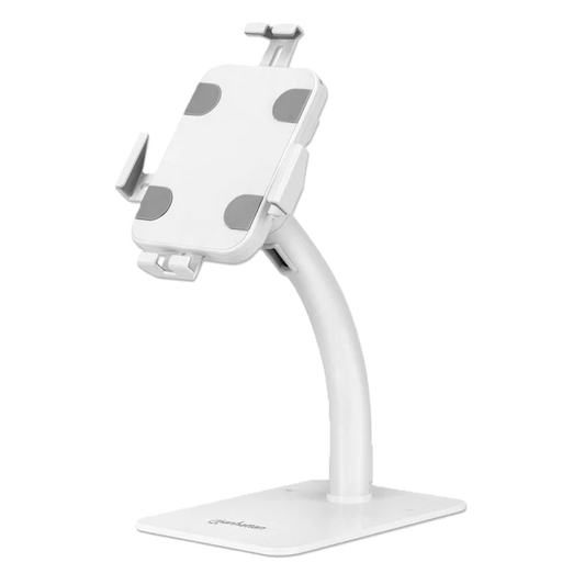 Soporte Tableta De Escritorio/ Manhattan/ 406352/ 7.9 A 11, Antirrobo, Blanco