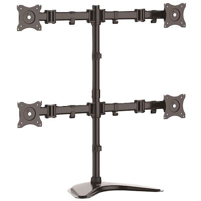 Base De Soporte Ajustable Vesa Para 4 Monitores De Hasta 27 Pulgadas - Startech.com Mod. Armbarquad