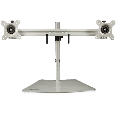Soporte De Escritorio Para 2 Monitores - Soporte Ergonomico De Sobremesa Para 2 Monitores De 24 Con Montaje Vesa - Con Mastil - Plata - Startech.com Mod. Armduoss