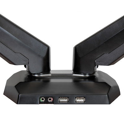 Soporte De Escritorio - Brazos Para 2 Monitores De 12 A 32 Con Hub 2x Usb 3.0 Y Audio 3.5mm - Vesa 75x75 O 100x100 - Startech.com Mod. Armslimduos