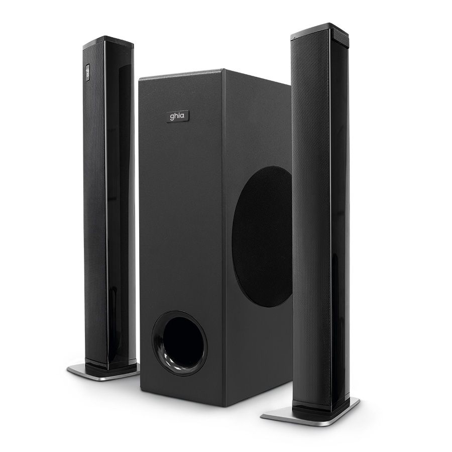 Barra De Sonido Detachable Ghia 2.1 Canales/bluetooth/usb/aux/hdmi Arc/ Optico 100w Rms