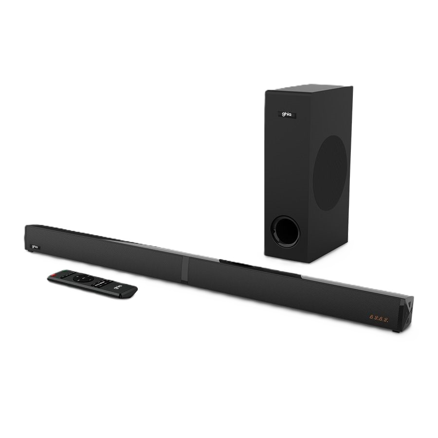 Barra De Sonido Detachable Ghia 2.1 Canales/bluetooth/usb/aux/hdmi Arc/ Optico 100w Rms