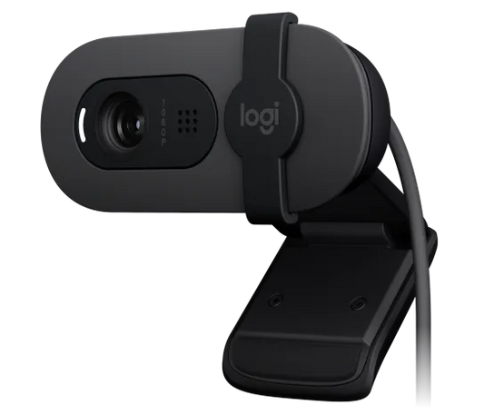 Webcam Logitech Brio 100 Grafiito Fhd 1080 A 30 Fps 58° Rightlight 2, Microfono Usb-a Win/  Mac / Chrome