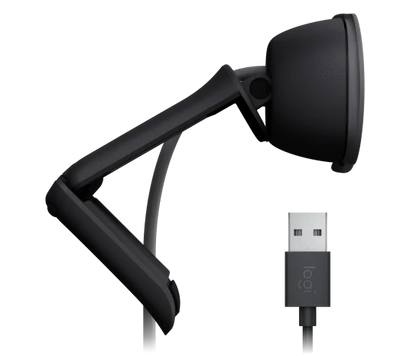 Webcam Logitech Brio 100 Grafiito Fhd 1080 A 30 Fps 58° Rightlight 2, Microfono Usb-a Win/  Mac / Chrome