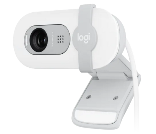 Webcam Logitech Brio 100 Blanco Fhd 1080 A 30 Fps 58° Rightlight 2, Microfono Usb-a Win/  Mac / Chrome