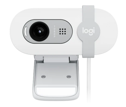 Webcam Logitech Brio 100 Blanco Fhd 1080 A 30 Fps 58° Rightlight 2, Microfono Usb-a Win/  Mac / Chrome