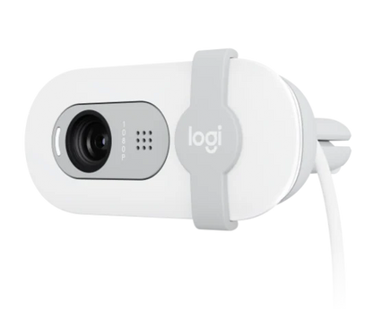 Webcam Logitech Brio 100 Blanco Fhd 1080 A 30 Fps 58° Rightlight 2, Microfono Usb-a Win/  Mac / Chrome