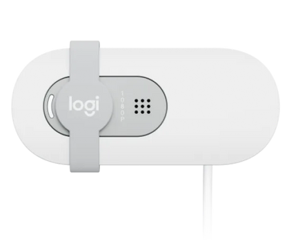 Webcam Logitech Brio 100 Blanco Fhd 1080 A 30 Fps 58° Rightlight 2, Microfono Usb-a Win/  Mac / Chrome
