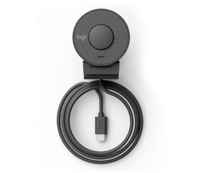 Webcam Logitech Brio 300 Color Grafito Fhd 1080 A 30 Fps Auto Enfoque, Microfono Usb-c 3.1 Win/mac Os